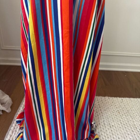 Lulus Elianna Rainbow Stripe Backless Maxi Dress $70 S - Picture 5 of 8